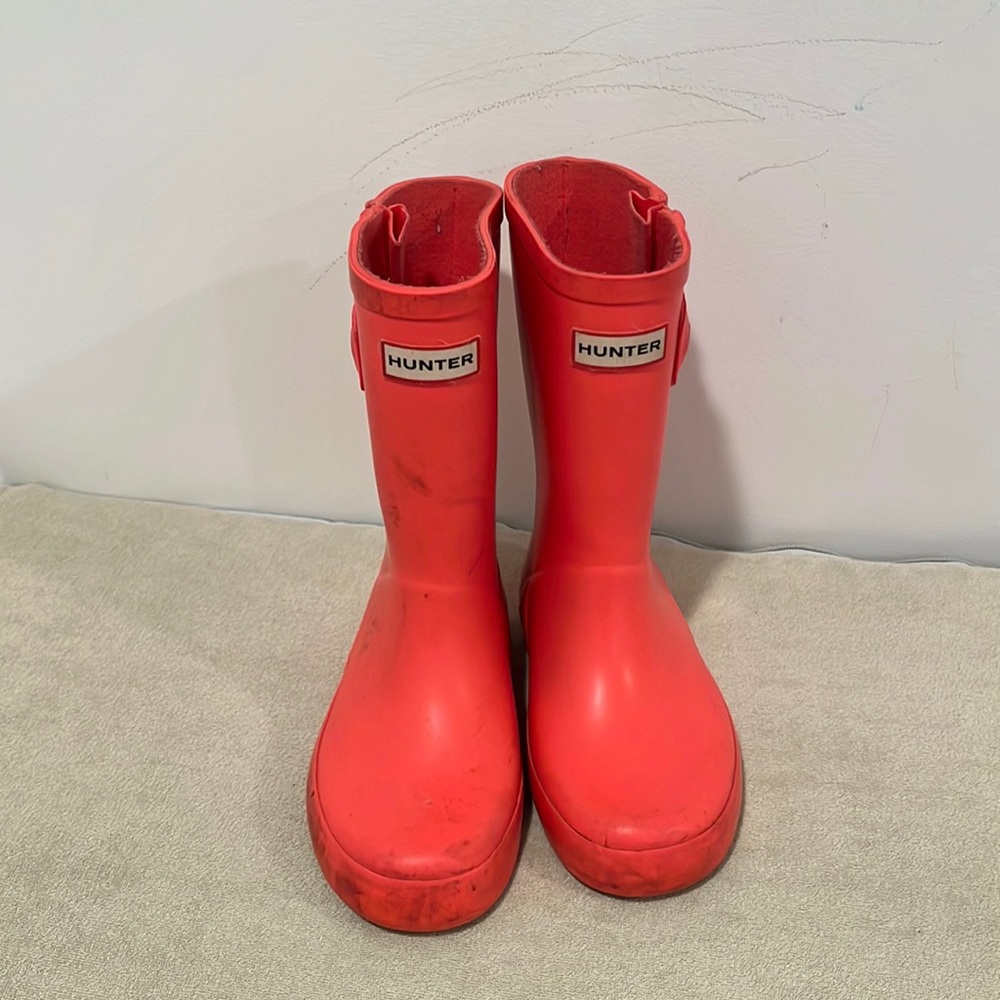 Girls hunter rain boots in pink